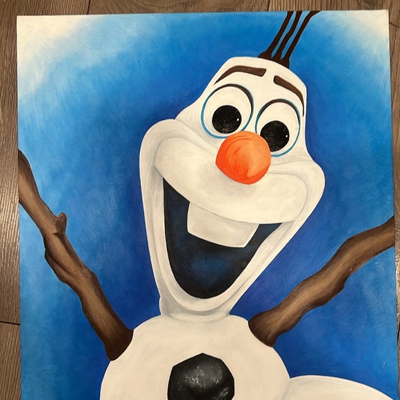 Hand Painted Portrait Olaf - Picture 3 of 3